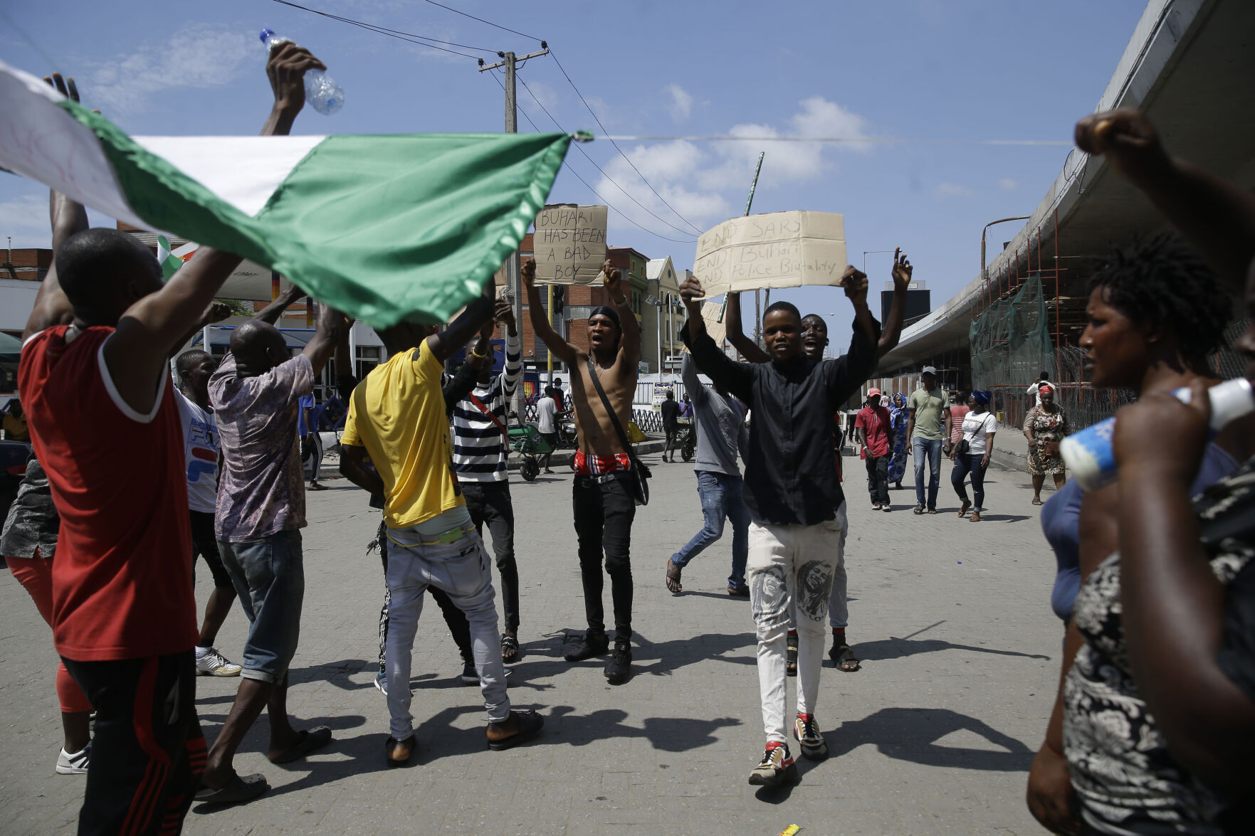 Nigeria Police Protest